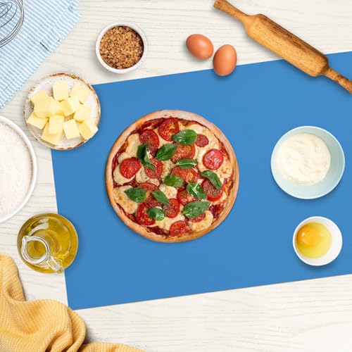 Silicone Mats for Kitchen Counter, Nonslip Silicone Mats for Crafts Countertop Protector Heat Resistant Mat (Light Blue, 78.7"L x 15.7"W) - color: Light Blue, size: 78.7"L x 15.7"W