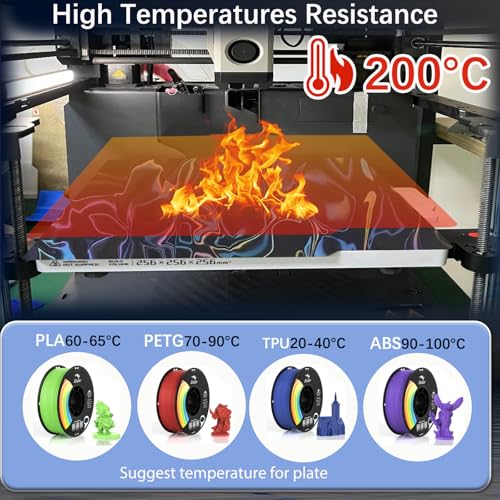 JUUPINE 257x257mm Water Ripples+Silk Textured Build Plate for Bambu Lab X2D/A1/X1/X1C/X1E/P1P/P1S/P2S/A1, Smooth Flexible Spring Steel Plate Effect Sheet for Bambu Lab 3D Printers. - color: H8H(Water Ripples+Silk), size: For X2D/P2S/ X1/X1C/X1E/P1P/P1S/A1