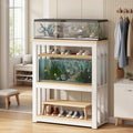 Fish Tank Stand, 3-Tier Aquarium Stand, Adjustable Plant Shelf, Cabinet for Fish Tank Accessories Storage, Terrarium Stands, Storage Shelf for Living Room Office Hotel Lobby(80*45*100CM) - size: 80*45*100CM