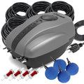 Pond Aeration Kit Pond Aerator Pump with Check Valves Air Stones Airline Tubing, All-in-1 Pond Air Pumps for Outdoor Ponds up to 2000 Gallon