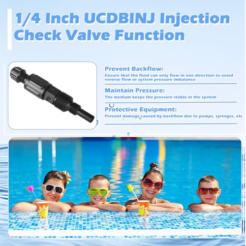 1/4 Inch UCDBINJ Injection Check Valve Replacement for Sten-ner Pump Filter Parts 45, 85, 100 & 170, Classic, Single Head, S420, S128, S10P, VX, SV, S Series with Ferrule & Duckbill (2 Pack) - color: 2 Pack