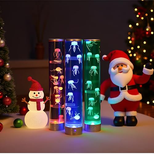 Lightahead LED Jellyfish Aqua Mood Lamp with 5 Color Changing Light Effects. The Ultimate Extra Large Synthetic Jelly Fish Tank Aquarium Mood Lamp for Ages 15 and Above. Ideal Gift (Extra Large) - size: Extra Large (32 Inches Tall)