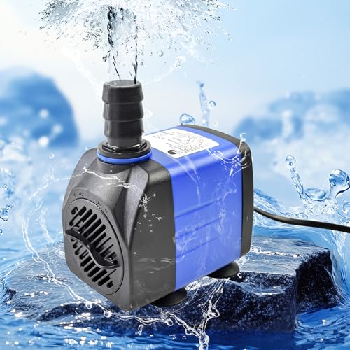 Submersible Water Pump 10W 158GPH AC 110V FishTank Pump 4.1ft High Liftfor Aquarium Hydroponics - color: 10w 600l/H
