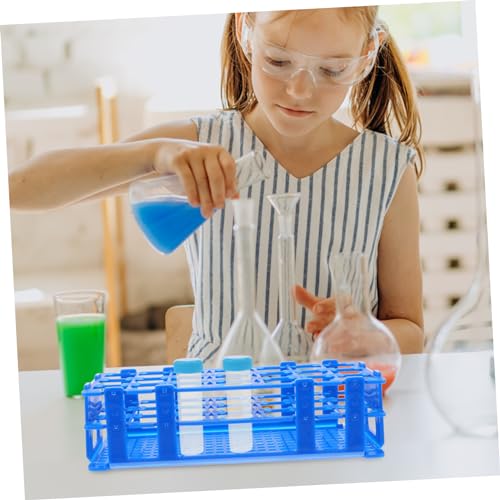 PRETYZOOM 21Holes Holder Rack Reusable Test Tube Organizer for Laboratory Stand for Secure Storage and Spill Prevention