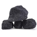 2.2-6.1 Inches Natural Black Lava Rock, 4 PCS Small Aquarium Rocks for Aquascaping, Terrariums, Reptile Tanks & Aquarium Décor - size: 2.2-6.1 in