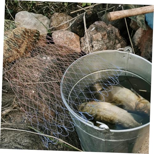 2pcs Fishing Net Landing Net Catch Net Fishing Replacement Bag Net Fishing Tackles Landing Mesh Basket - color: Multi, size: Medium