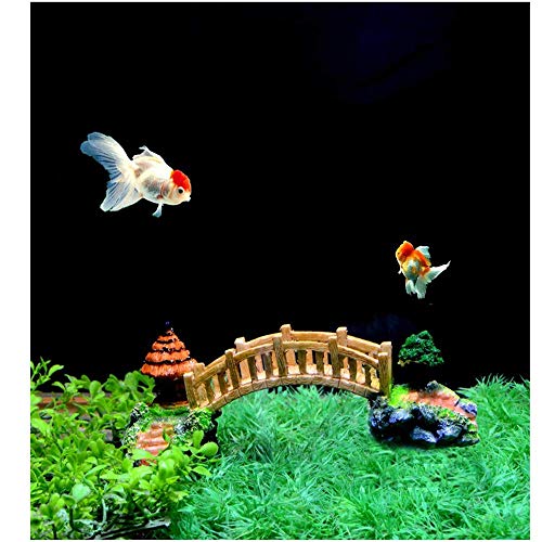 Aquarium Ornament Resin Arch Bridge Bridge Aquarium Fish Tank Ornament Decoration for Aquarium Fish Tank Landscape and Home, Aquarium,2.7"*3.3"*6.8"