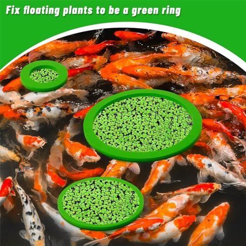 Fish Tanks Floating Plant Rings 5/10pcs Floating Plant Corral Aquariums Feeding Rings Safe Fishtanks Food Holder - size: Black-C