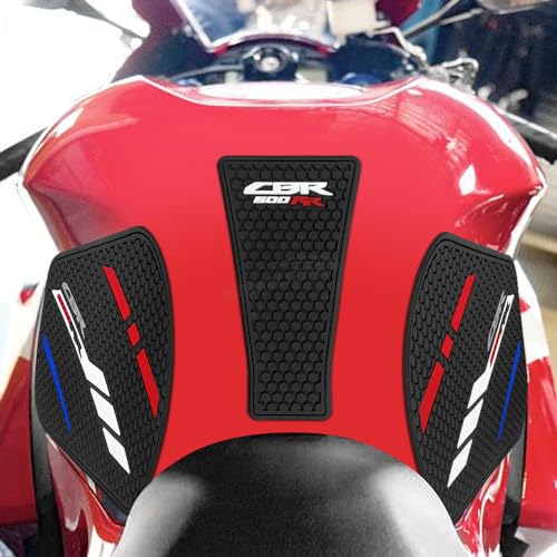 For 2026 2025 CBR 600 RR Tank Pad 2020-2026 Motorcycle Accessories CBR600RR Fuel Tank Pad Non-slip Side Fuel Tank Pad Knee Pad Grip Pad 600 - color: CBR 600 RR black