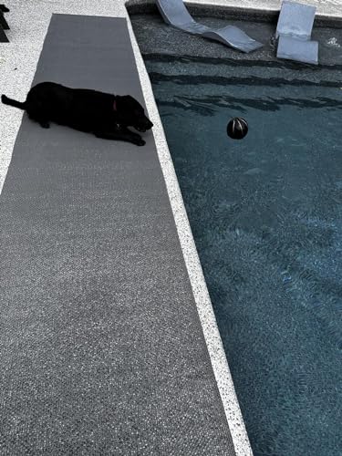 PVC Drainage Floor Mat Non-Slip Commercial Wet Area Mat for Outdoor and Indoor Restaurant Kitchen Bar Swimming Pool Splash Matting Water Drain Flooring Mat,Grey, 3X16.4FT - size: 3X16.4FT