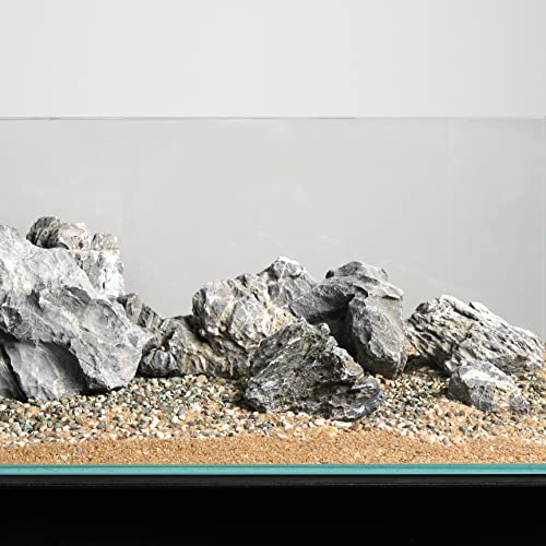 LANDEN Seiryu Stones Natural Rocks for Aquarium, Paludarium, Terrariums, Landscaping Rocks, Aquascaping, 80L (36lbs) 3-11in, Seiryu Stones(3-11inch,36lbs) - size: 07 Seiryu Stones(3-11inch,36lbs)