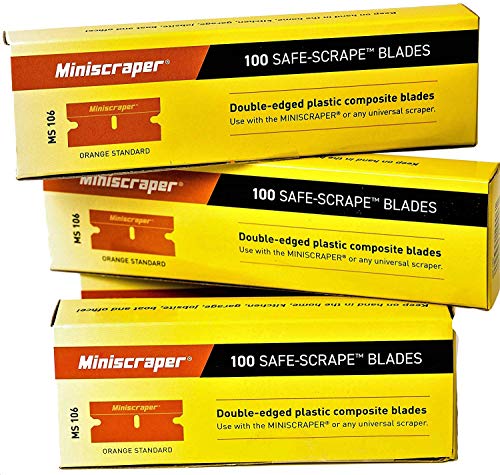 Plastic Razor Scraper Blades (2 Pack) Double Edge - size: 2 Pack