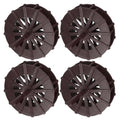 uxcell 4 Pcs Fountain Water Wheel, 2.4 Inch Desktop Fortune Statue Aquarium Wheels Decor Water Fountains Wheel Brown - size: 2.4 Inch