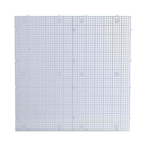 ALEGI Plastic Grid Divider Tray Egg Crate Louvre Aquarium Fish Tank Bottom Isolation with Bracket (8pcs) - size: 8pcs