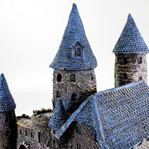 Penn-Plax Age-of-Magic Wizard’s Castle Aquarium Decoration – Safe for Freshwater and Saltwater Fish Tanks – Extra Large – Part A - size: Extra Large A