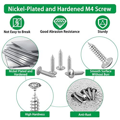 300PCS White Cable Clamps Assortment Kit, Nylon Plastic R-Type 6 Sizes 3/16'' 1/4'' 3/8'' 1/2'' 3/4'' 1'' Cable Mounting Wire Clips Fastener with M4 Screws for Wire Management - color: 300PCS White