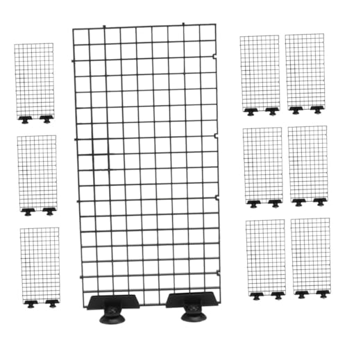 Cabilock Aquarium Fish Tank Divider Board 10pcs Black Plastic Grid Partition for Fish Tank Isolation and Bottom Filter Suitable for Breeding and Aquarium Separation