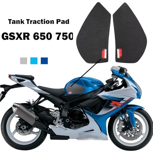 for 2026 2025 GSXR650 GSXR750 2019-2026 Motorcycle Accessories Fuel Tank Pads Sticker Side Gas Knee Grip Protector Traction Decals GSX-R - color: Gsxr650 Black