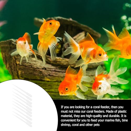 Toddmomy 10pcs Brine Shrimp Feeders with Long Plastic Tubes 3ml Manual Suction Pipettes for Coral and Fish Aquarium Feeding Tools
