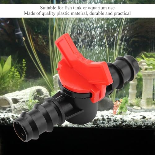3/4" Plastic Line Hose Barbed Ball Valve Shut-Off Switch With Hose Barb Water Flow Control Connector for Aquarium Garden Micro Irrigation(1/2'') - size: 1/2''
