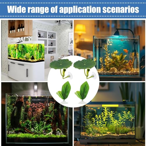 Betta Resting Leaf – Artificial Aquarium Plant Bed, Fish Tank Sleeping Pad | Soft Floating with Strong Suction Cup Support for Betta Comfort Relaxation