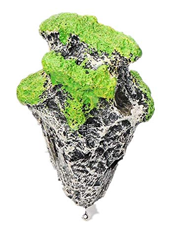 Hewnda Aquarium Decor - Floating Moss Rock Resin Stone - Fish Tank Decor, Small Aquarium Magic Hallelujah Floating Garden
