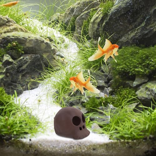 Alasum Ceramic Fish and Shrimp Shelter Aquarium Cave Betta Fish Tank Decor Small Resin Hideout Breeding Tube Hiding Aquarium Ornament for Freshwater Aquatic Pets