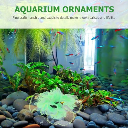 DOITOOL Silicone Aquatic Plant Aquarium Decor Lifelike Mini Water Plant Simulation for Fish Tank Landscaping and Betta Fish Habitat