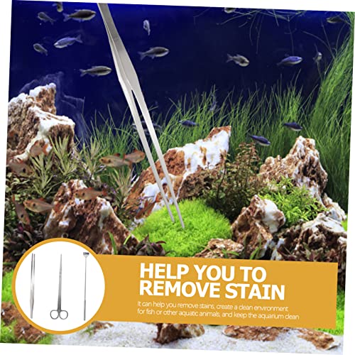 BESTonZON Aquarium Cleaning Set Quick Algae for Fish Tank Grass Trimmers for Aquariums