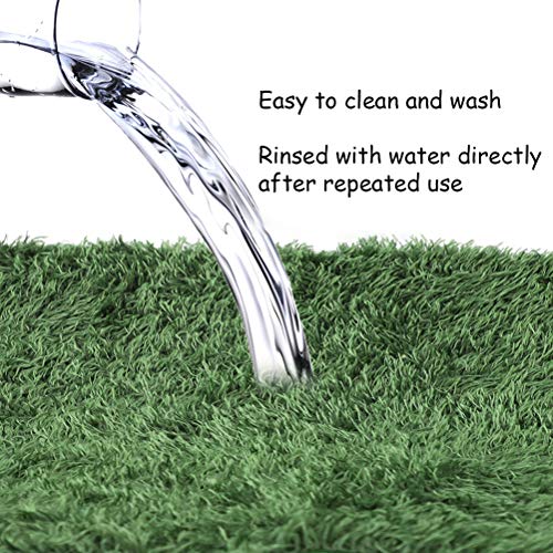 kathson 2pcs Reptile Carpet Terrarium Liner Tortoise Bedding Reptile Substrate Liner Mat Pet Cage Mats Supplies for Snakes Bearded Dragon Lizard Gecko Chameleon Turtles Iguana (19.68 X 11.81 in) - color: 2PCS（L）：19.68 X 11.81 in