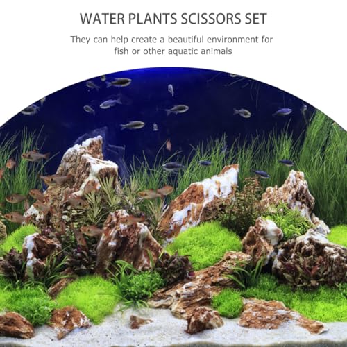 BESPORTBLE 3pcs Aquarium Cleaning Tool Set Water Plants Tweezers Scissors and Shovel for Fish Tank Maintenance and Aquascaping