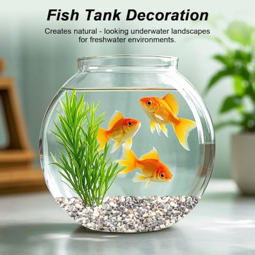 River Rocks,Landscaping Pebbles,Decorative Ornamental Pebbles,Garden Landscaping Stones,Gravel Filler for Home Decoration Flower Bed Fish Tank Plants Vases Succulents (Natural, 1 Pound) - color: Natural, size: 1 Pound