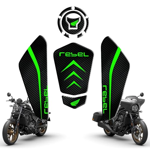 Tank Pad Sticker For Rebel1100 Thermal Insulation, Damage Prevention, Coating Protection,The Fuel Tank Pad, Rebel1100 Accessories (Green B) - color: Green B