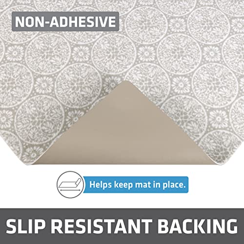 Drymate Premium XL Under Sink Mat, Waterproof Cabinet Protection Mats for Kitchen & Bathroom, Absorbent Shelf Liners, Slip-Resistant, Non-Adhesive, Machine Washable (USA Made)(24”x59”)(Tan) - color: Tan Global, size: 24"W x 59"L