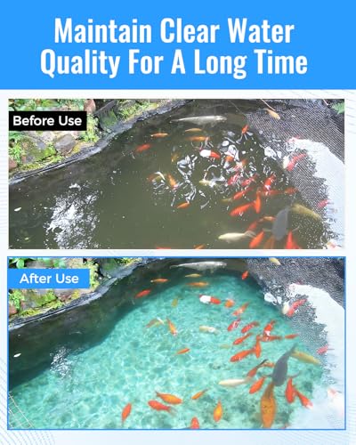 Pond Filter Maintenance Kit Replacement Fit for Aquagarden Inpond 5 in 1600 & 6 in 1900 Gallon Pump Filter Foam Sponge and Polymer Wool Pads