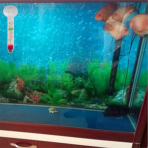 Liquid-in-Glass Aquarium Thermometer for Fishtank Accurate Floating Laboratory Floating - color: Wall hook 1cm wide