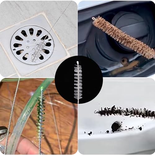 Flexible Drain Brush-Extra Long Nylon Cleaner for Cleaning Plumbing Sink Fridge Skinny Pipe Air Tube Hose Dredging Tool 143cm/56 inch (1 PCS) - color: 1 Pcs