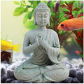 livelyfish Aquarium Buddha Statue Japanese Buddah Figurine Fish Tank Buda Sandstone Sculpture Zen Ornaments Underwater Landscape Decoration,Gift - size: D