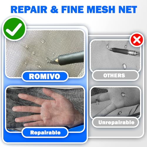 17.5" Pool Skimmer Net, Pool Net Skimmer for Cleaning, Large Deep Replacement Net for Above Ground & Inground Pools, Heavy Duty Aluminum Frame Deep Fine Mesh Swimming Pool Leaf Net, (No Pole) - size: 17.5