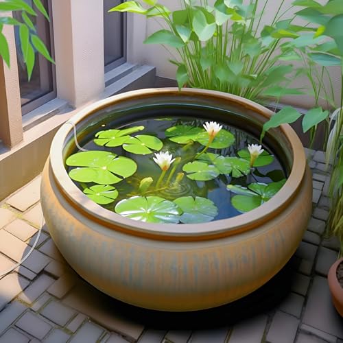 PChero Solar Pond Aerator, 2W & 2200mAh Solar Aquarium Air Pump with 2 Air Stone, 2 Modes Bubbler for Aquarium, Fish Tank, Outdoor Small Pond, Hydroponics