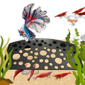 Aquarium Shrimp Hideout with Feeding Tray set, Shrimps Hides with Mini Fish Bowl, Shrimp Tunnel Aquarium Cave and Feeder Dish, Shrimps Shelter and Breeding Supplies, Small Fish Tank Accessories (Cave)