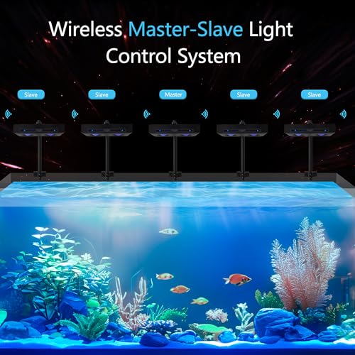 Aquarium Light - 95 Watt Sunrise Sunset Moonlight, Group Control Program Coral Reef Light Dimmable Full Spectrum for Marine Tanks,Saltwater Tank Light with Timer (Brackets) - size: Bracket version