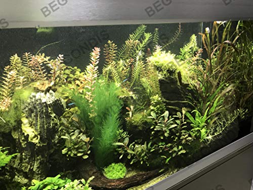 Aquarium Decorations 3Pcs Fish Tank Artificial Green Water Plants Made of Silk Fabrics Plastic - color: 11" * 3 Pcs, Green