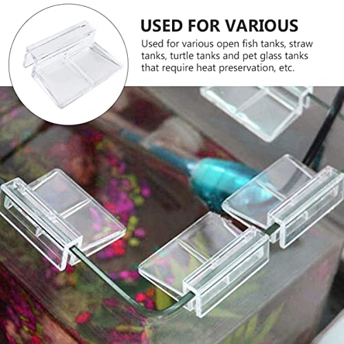Garneck Acrylic Aquarium Cover Holder Support Bracket for Tanks Easy Installation Fish Tank Cover Frame