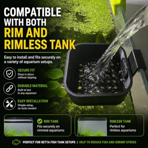Aquarium Stable Water Change Diffuser. Water Flow Controller for Fish Tank, Flow Control & Gentle Water Return – Saves Water, Reduces Stress (Black) - color: Black
