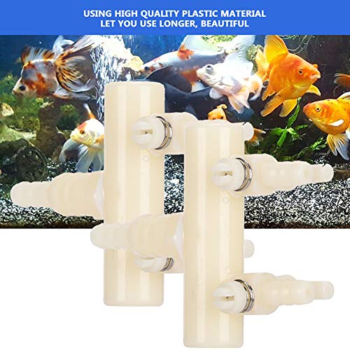 2PCS Aquarium Air Control Lever Valve, Distributor Splitter Pump Accessories Set Plastic Easy Aquarium Air Pump Special Splitter Valve with Diverter Adjustable(S 2 Heads) - color: 2 heads