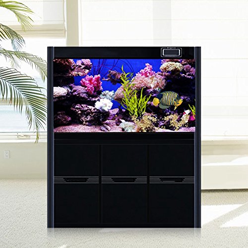 GLOGLOW Aquarium Background Sticker, 3D Effect Seaworld Landscape Image PVC Sticker Sided Adhesive Wallpaper Background Poster Aquarium Wall Decorations(122x61cm) Backgrounds - size: 122x61cm