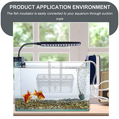 POPETPOP Fish Breeding Isolation Box Aquarium Incubator for Fry Prevents Easy Installation Cups Secure Nursery for Fish for Betta and Guppy Breeding