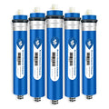 Membrane Solutions Reverse Osmosis Membrane 50 GPD 11.75"x1.75" RO Membrane Water Filter Replacement Fits Under Sink RO Drinking Water Purifier System 5-Pack - size: 5 Count (Pack of 1), style: 50G