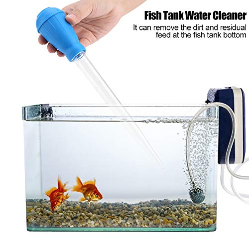 Aquarium Water Changer | Safe Plastic Pipette for Fish Enclosure Maintenance/Feeding/Water Changes | 4 Scale Dropper with Extension Tube